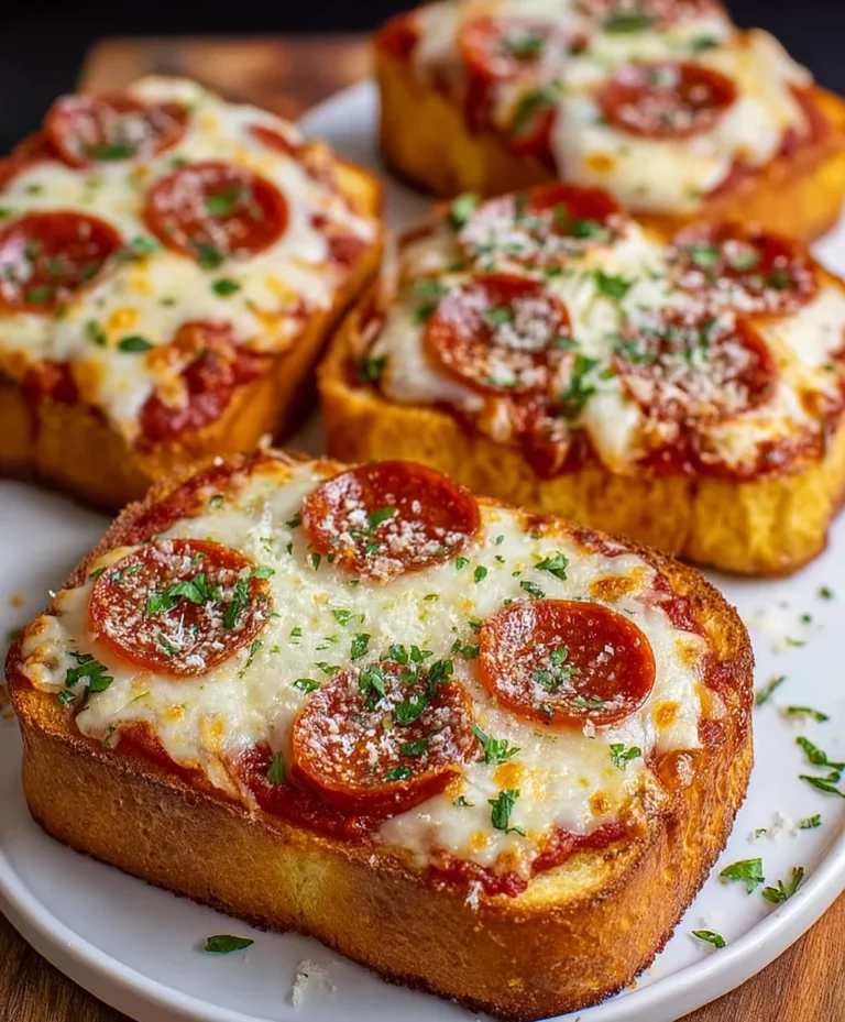 Texas Toast Garlic Bread Pizza-Easy Recipe
