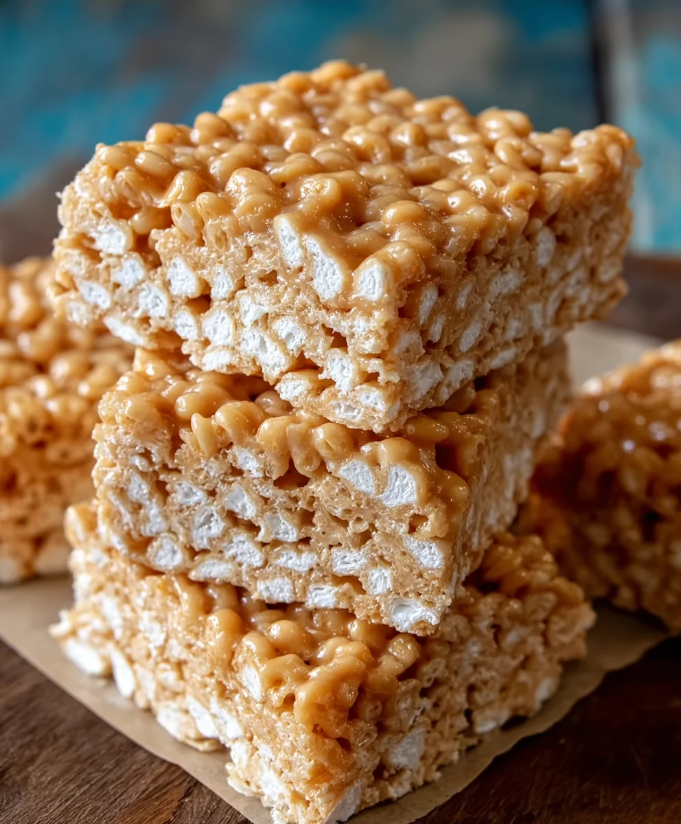 Brown Butter Dulce de Leche Rice Krispie Treats