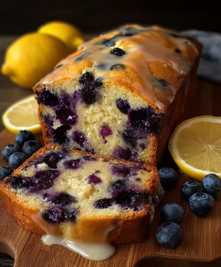 Easy Lemon Blueberry Loaf Recipe-Bright & Zesty