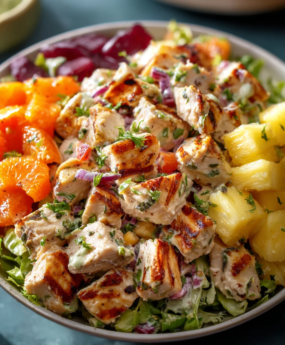 Hawaiian Chicken Salad Healthy Gluten-Free Flexi-Plan