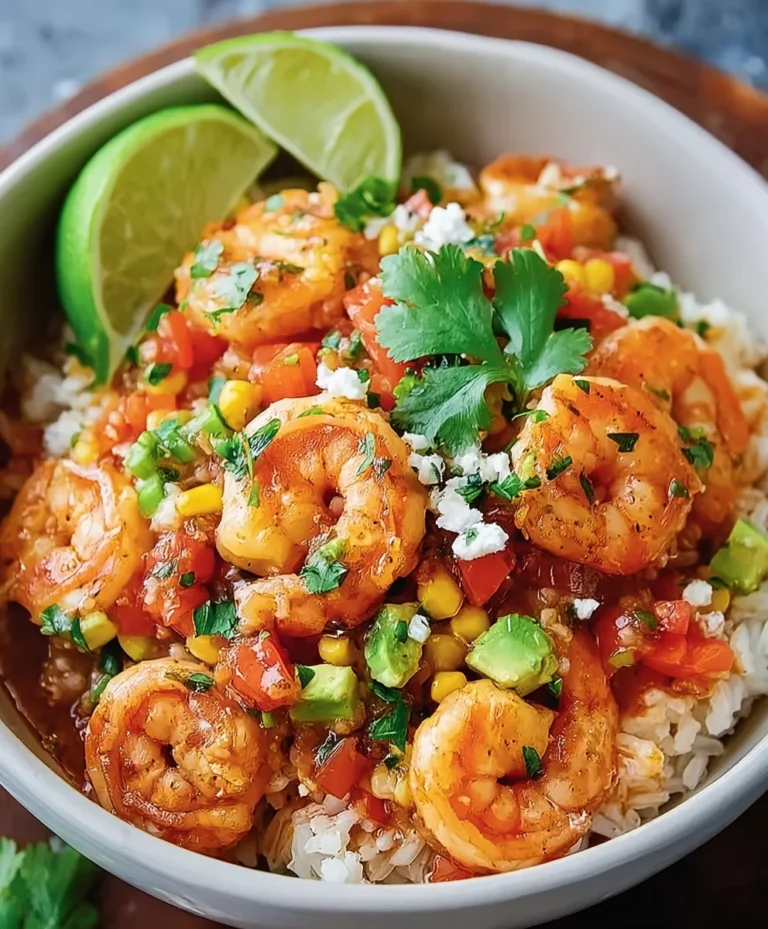 Fiesta Shrimp Rice Bowl-Quick Flavorful Meal