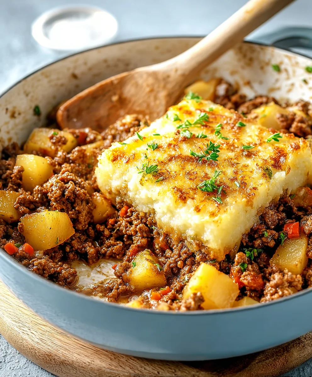 Easy Ground Beef and Potatoes Skillet Dinner