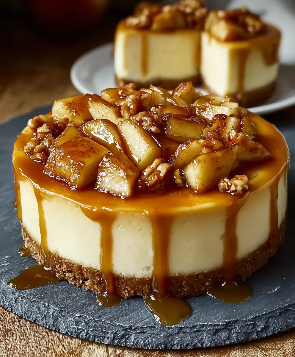 Caramel Apple Cheesecake Delight - Easy Fall Dessert