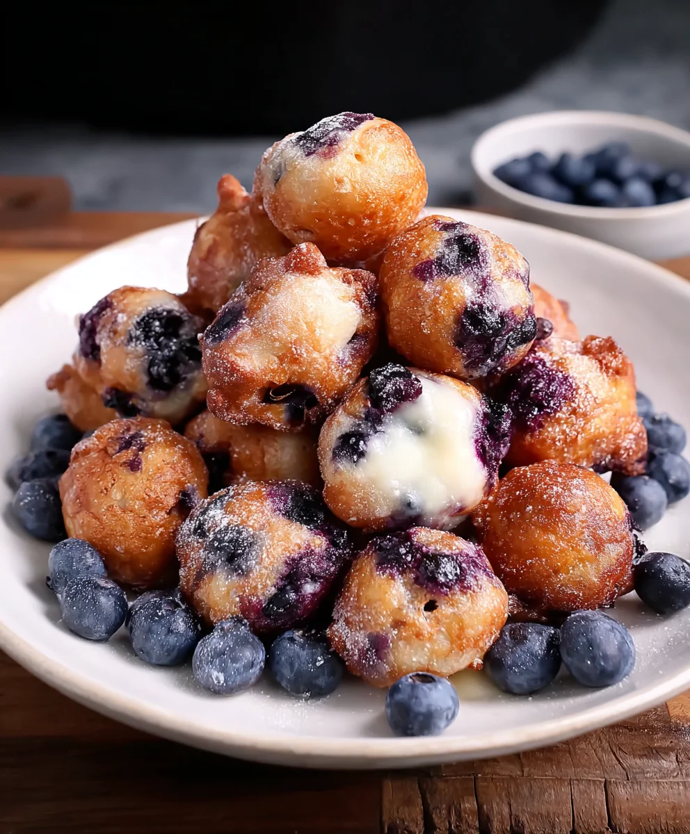 Mini Blueberry Fritters Delicious Easy Recipe