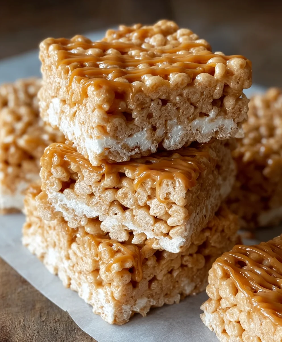 Brown Butter Dulce de Leche Rice Krispie Treats