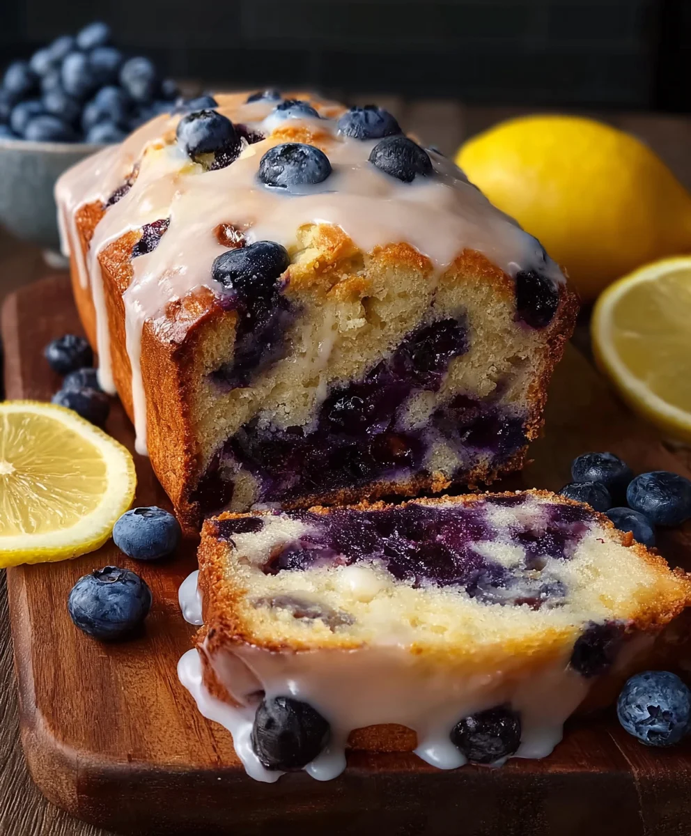Easy Lemon Blueberry Loaf Recipe-Bright & Zesty