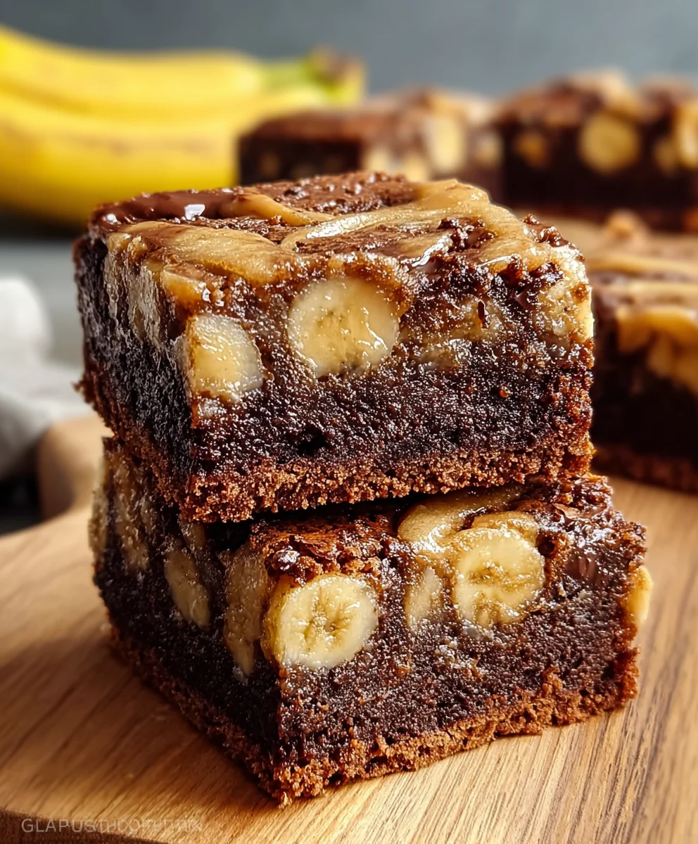 Banana Bread Brownies-Decadent Chewy Dessert