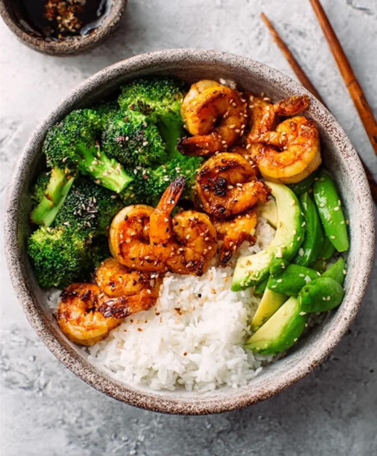 Easy Honey Garlic Shrimp Bowls – Quick & Flavorful