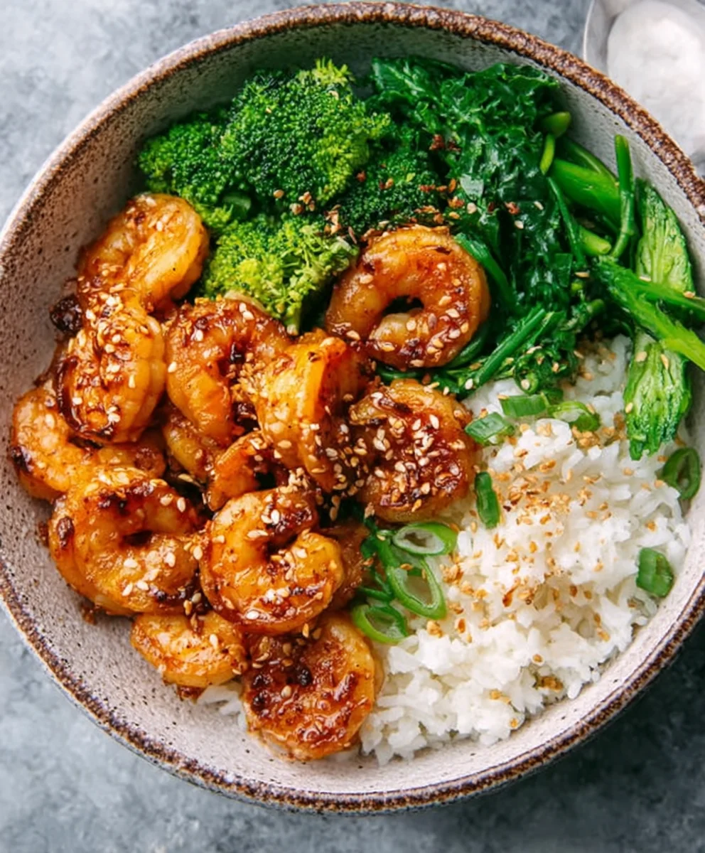 Easy Honey Garlic Shrimp Bowls - Quick & Flavorful
