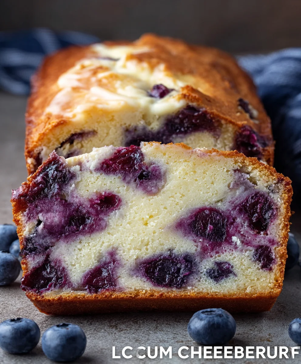 Blueberry Cream Cheese Loaf-Easy Sweet Bake