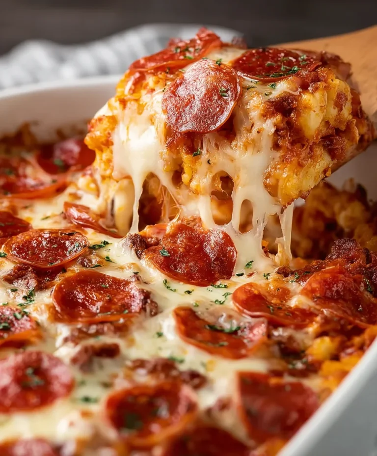 Bubble Up Pizza Casserole – Easy Beef & Cheese Bake