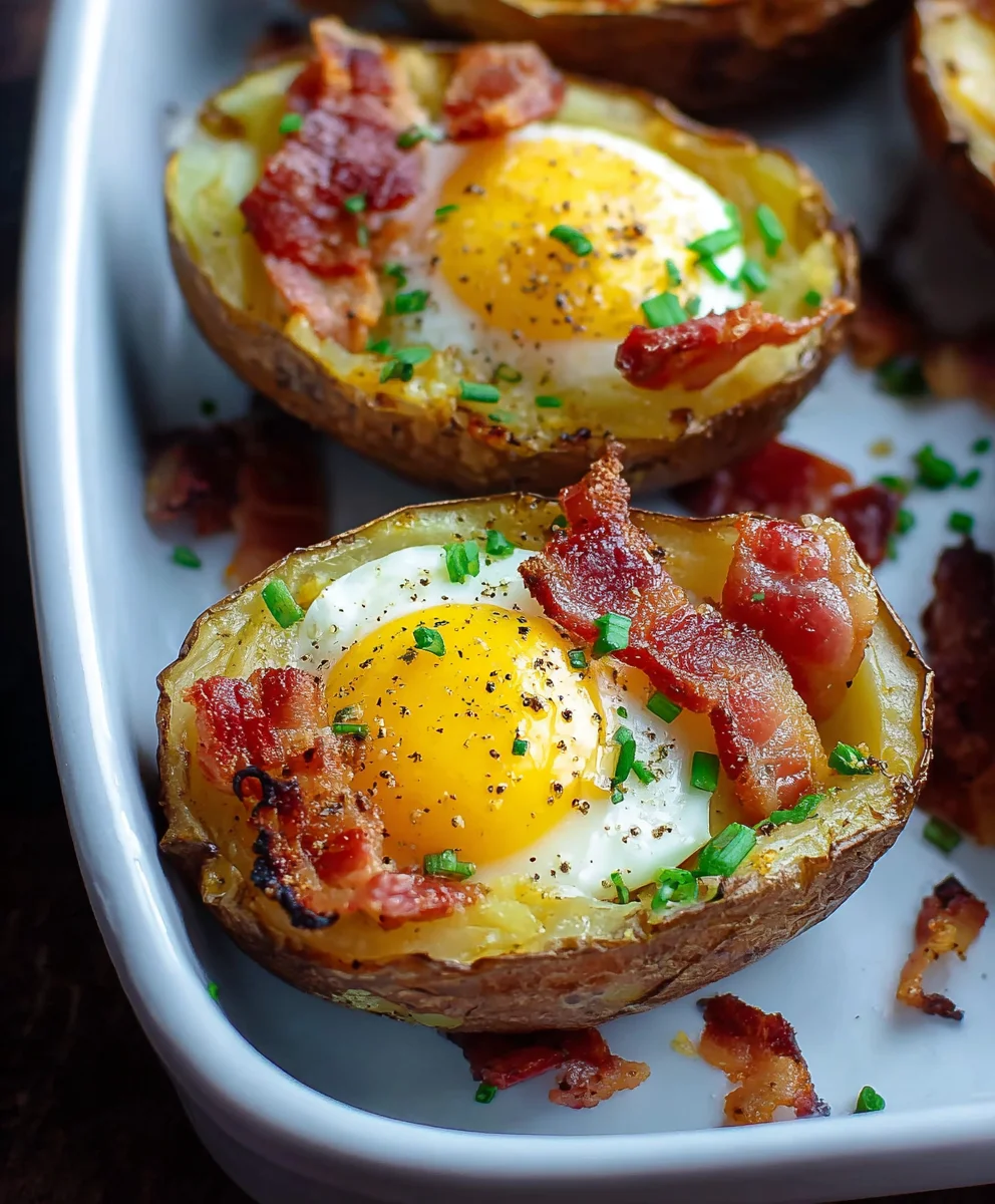 Double Baked Beef Beef Bacon Egg Potatoes Recipe