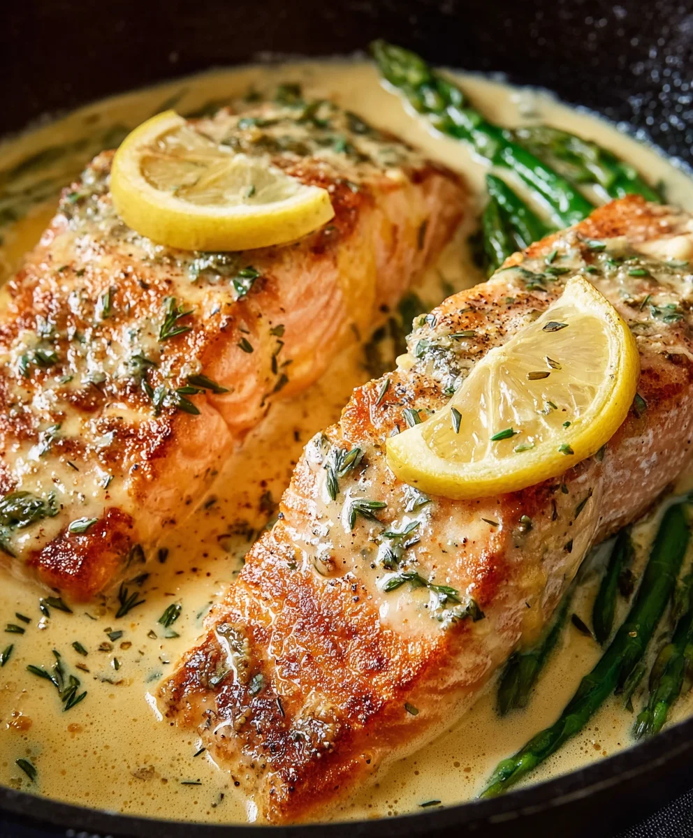 Creamy Lemon Butter Salmon Recipe - Easy & Delicious