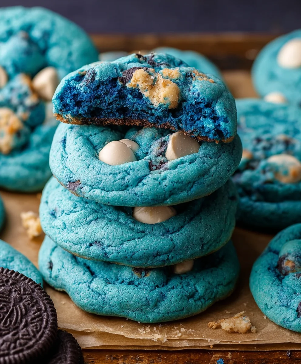 Blue Cookie Monster Cookies - Fun Treat
