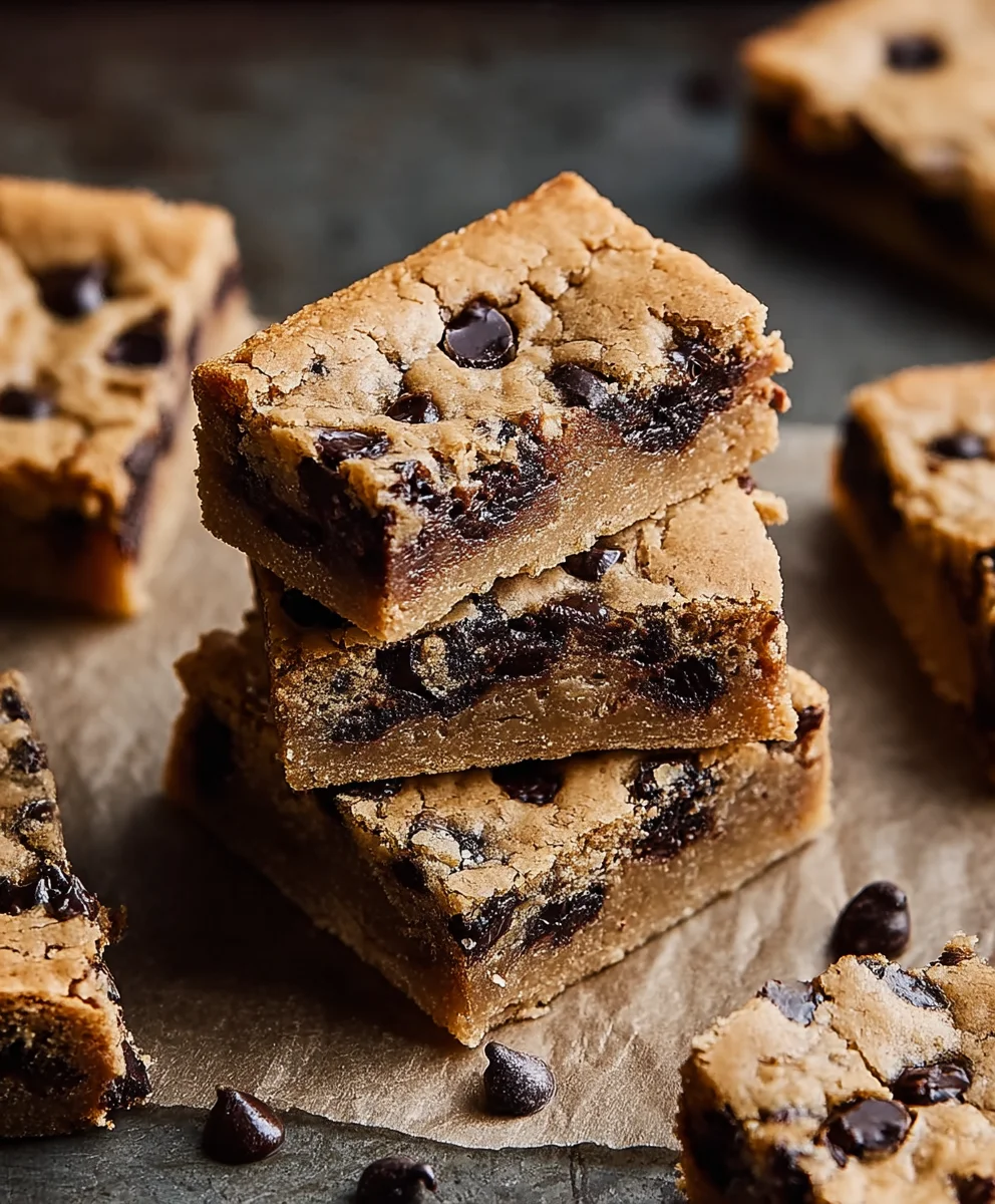 Classic Chocolate Chip Cookie Bars-Easy & Delicious Recipe