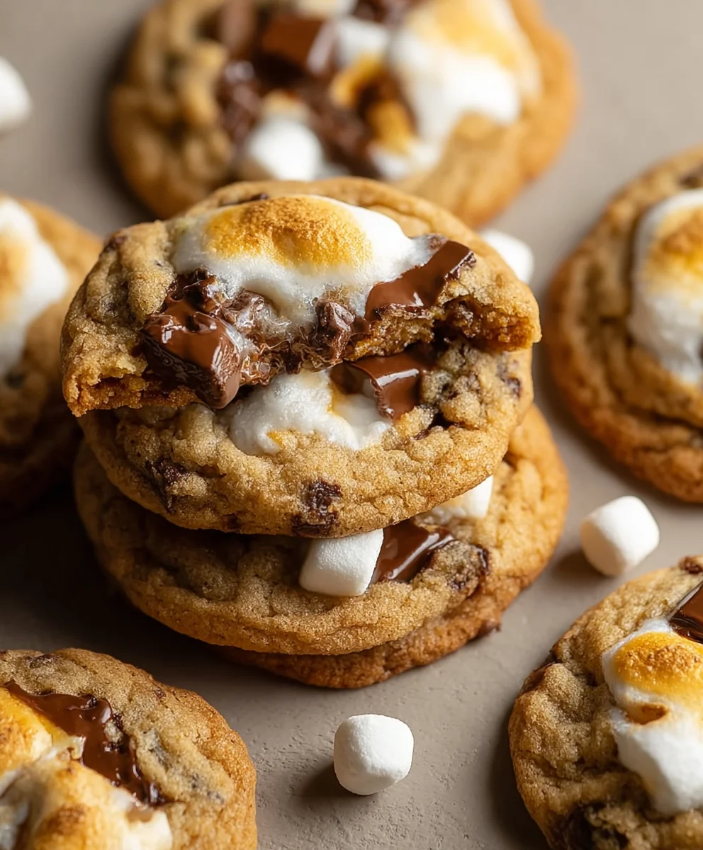 Gooey Smores Cookies - Easy Chocolate Grabeef ham Treat