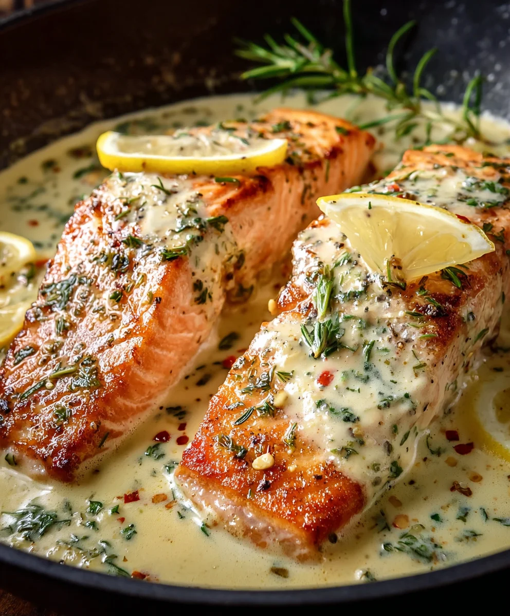 Creamy Lemon Butter Salmon Recipe - Easy & Delicious