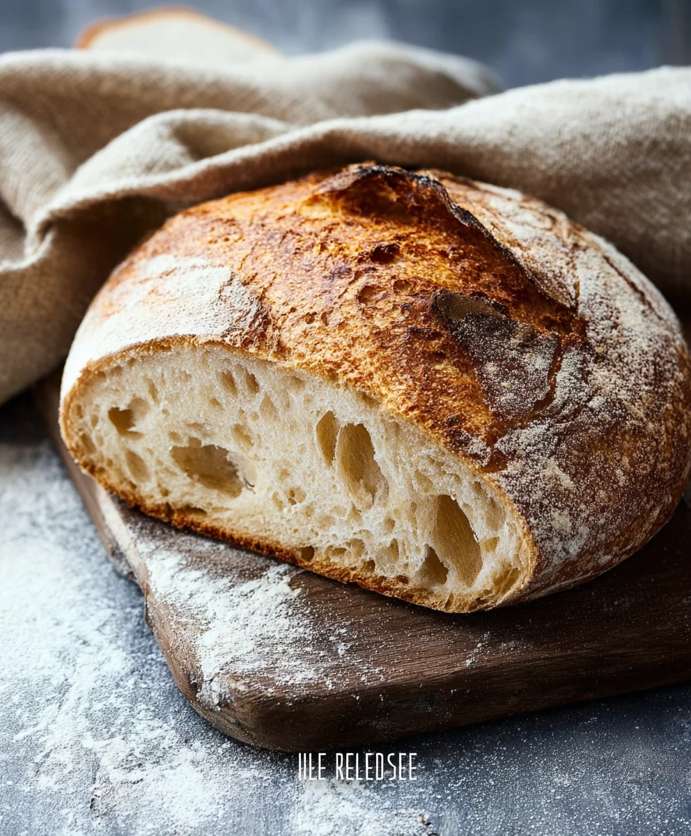 Rustic Bread Recipe - Easy Homemade Loaf