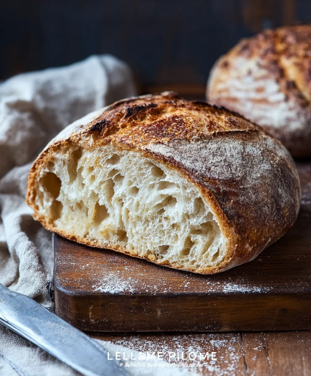 Rustic Bread Recipe - Easy Homemade Loaf