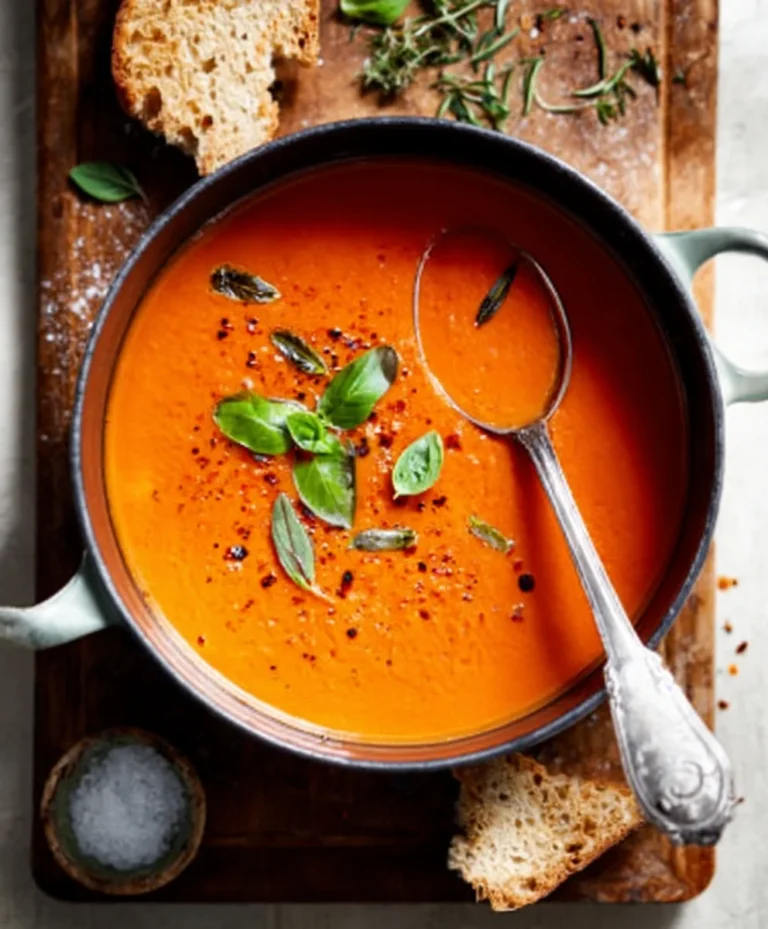 Creamy Tomato Soup Easy Winter Comfort Canned Tomatoes