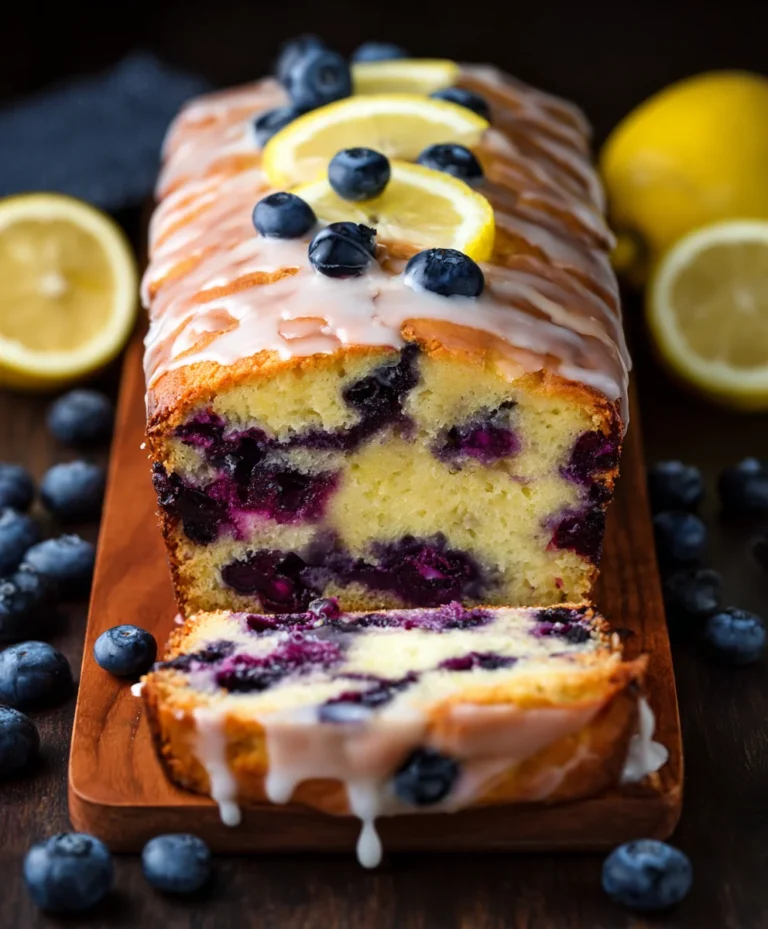 Lemon Blueberry Yogurt Loaf-Easy Delicious Recipe