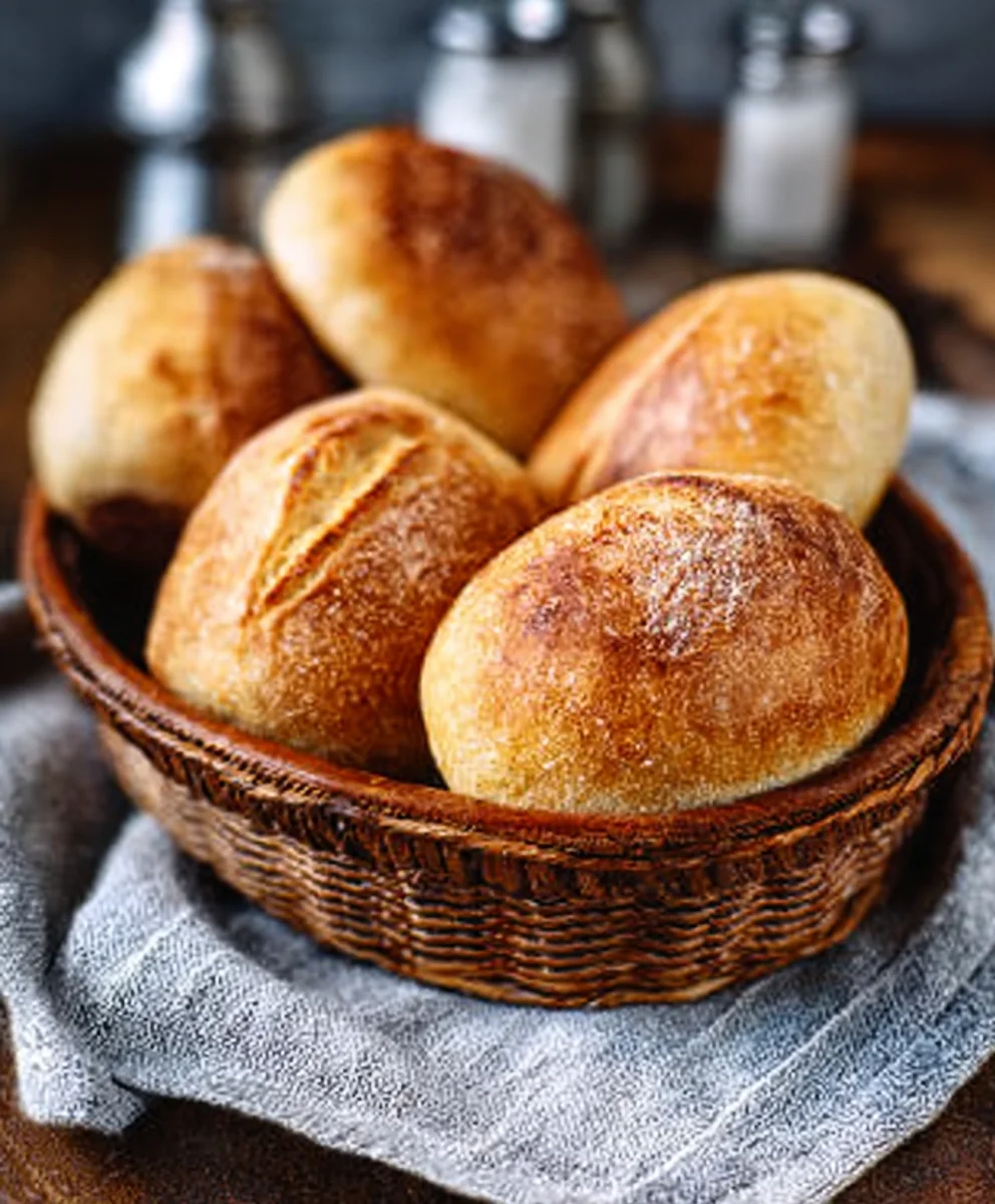 Easy No Knead Crusty Rolls - Delicious Homemade Bread