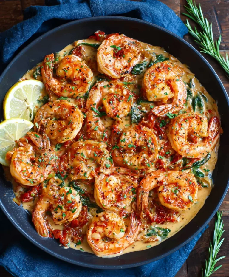 One Pan Tuscan Shrimp – Quick Easy Dinner