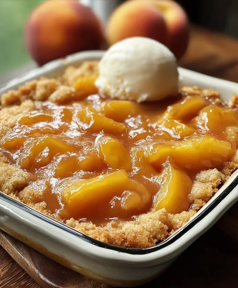 Easy Southern Peach Cobbler-Best Dessert Recipe