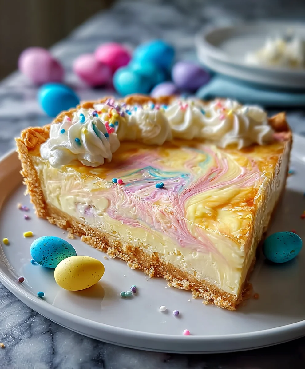 Easter Swirl Pie-Delicious Creamy Dessert Recipe