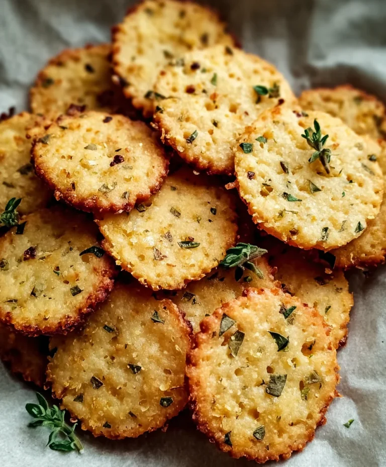 Garlic Herb Chickpea Flour Crackers- Easy Snack