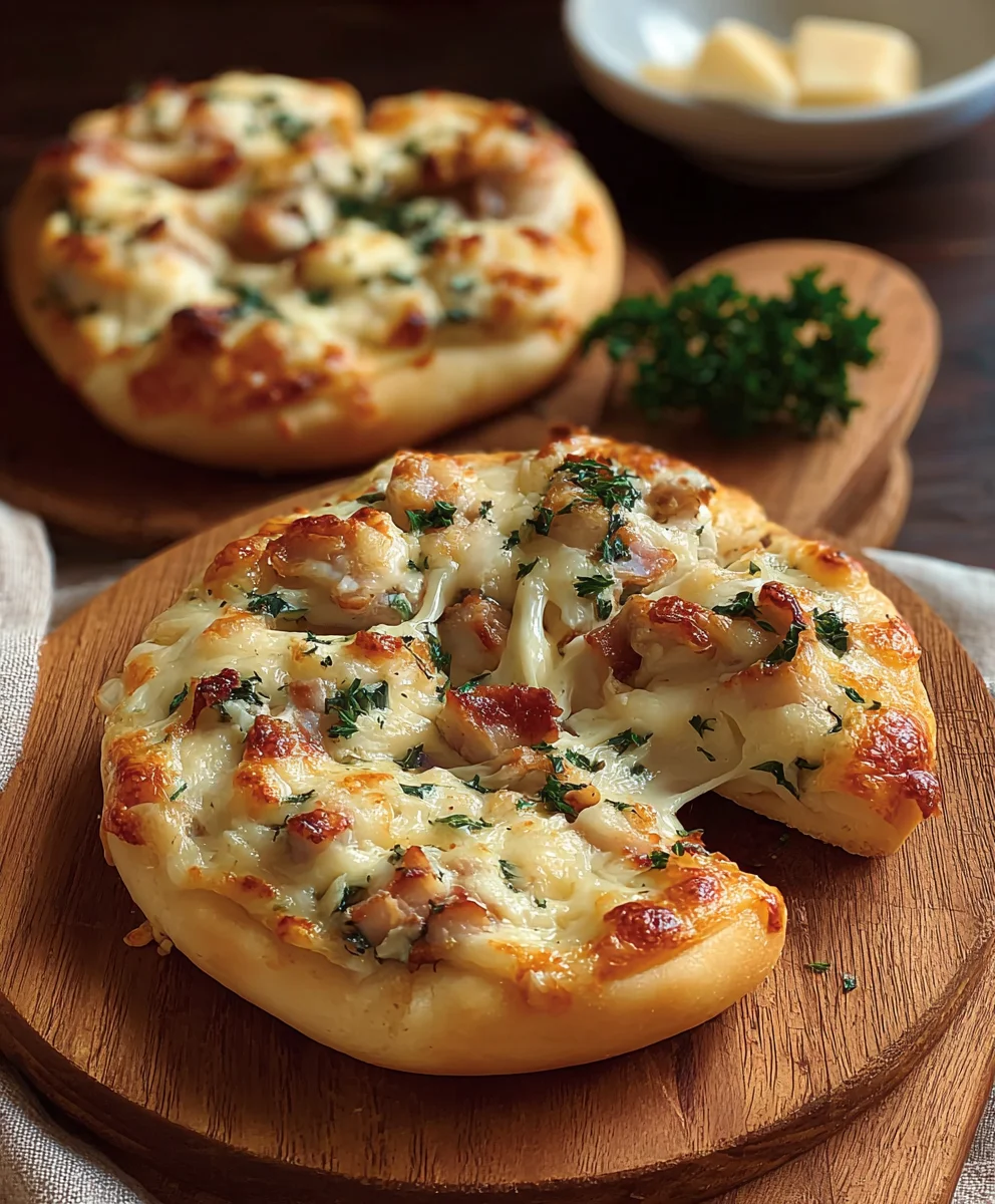 Mini Stuffed Alfredo Pizza Bites-Easy Party Appetizer
