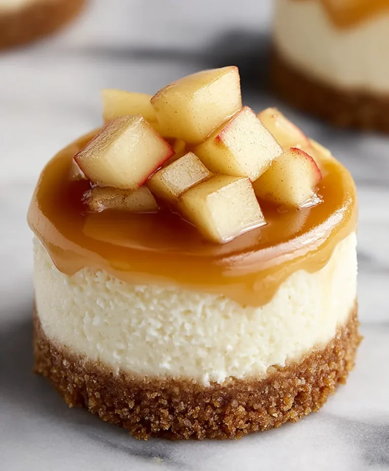 Apple Mini Cheesecakes-Easy Delicious Dessert