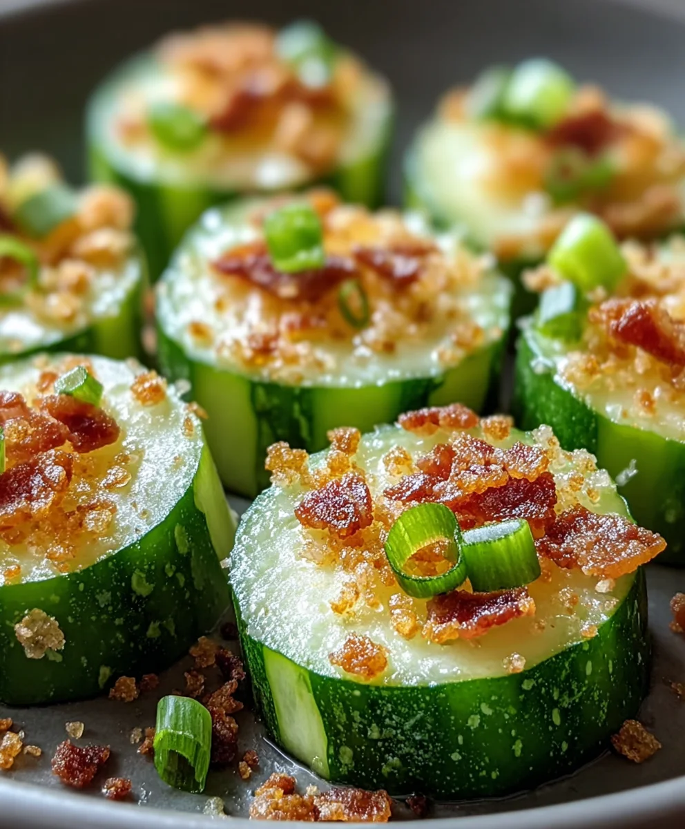 Easy Low-Carb Cucumber Bites - Healthy Snack Idea