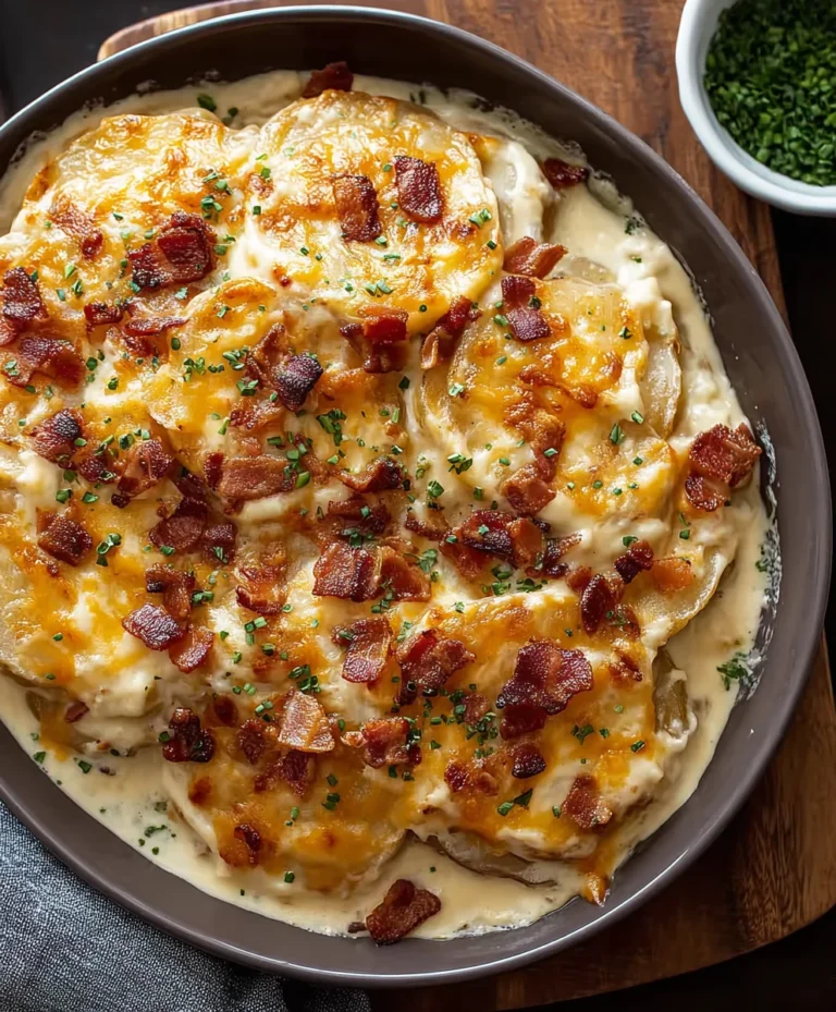 Loaded Scalloped Potatoes-Ultimate Comfort Food Recipe