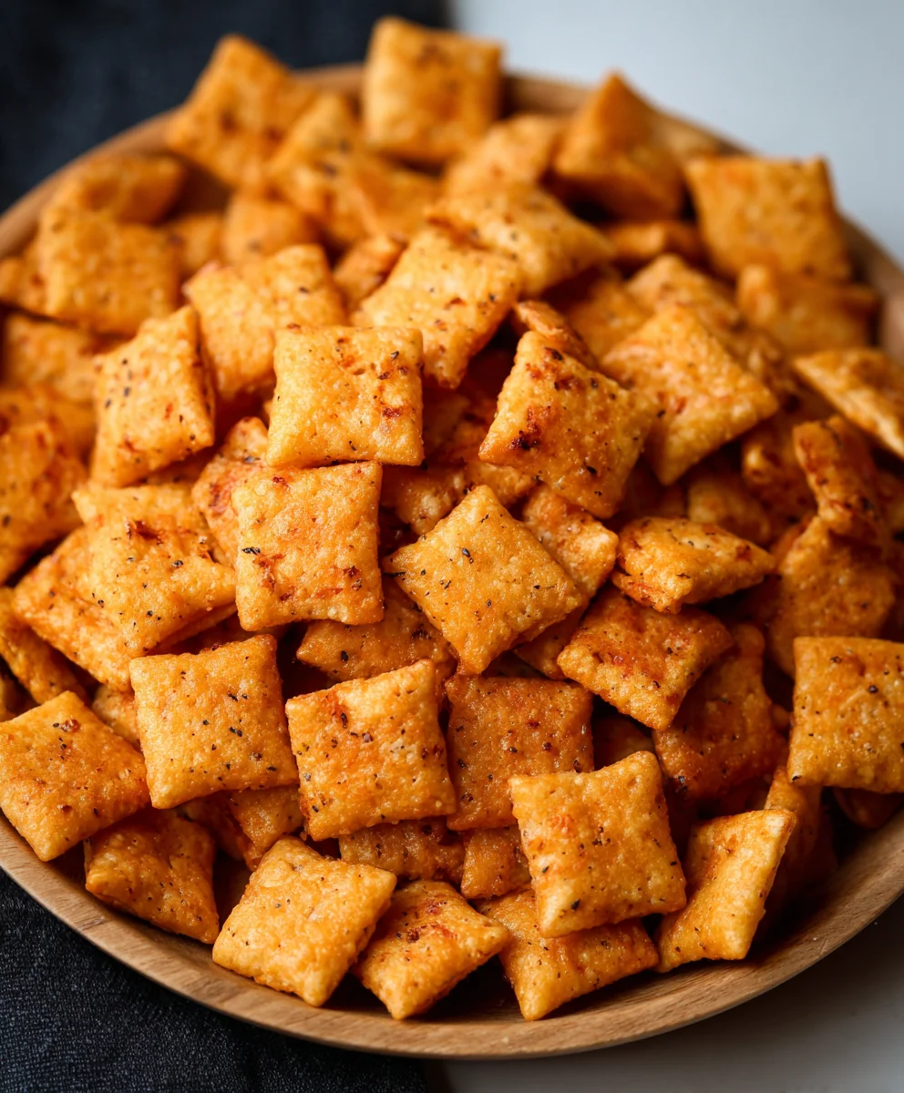 Homemade Sourdough Cheez-Its - Crispy Delicious Snack