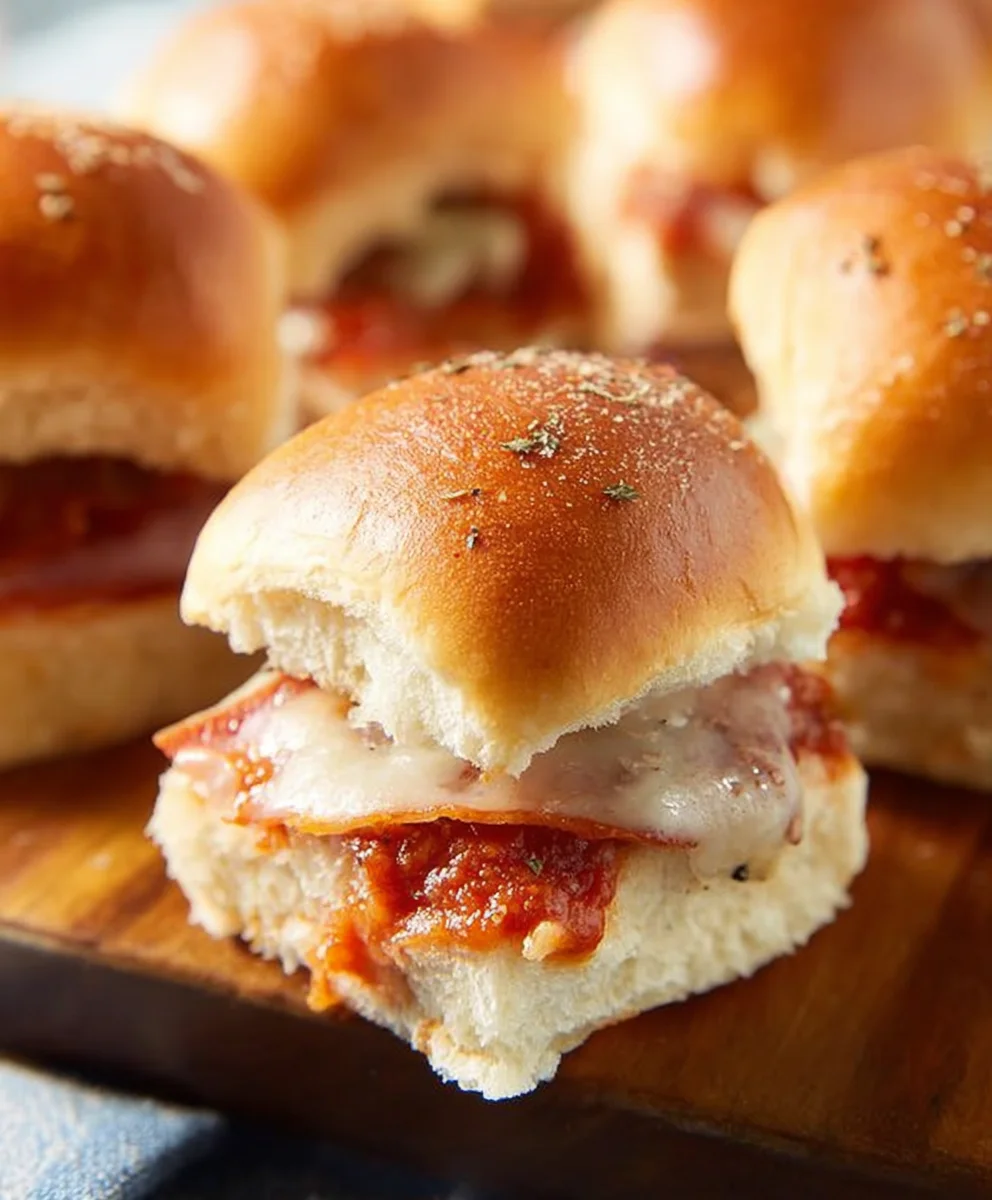 Easy Beef Pizza Sliders Recipe-Game Day Favorite