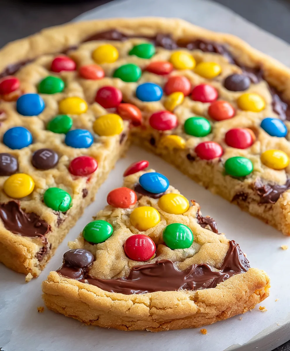 M&M Cookie Pizza Recipe - Delicious Dessert Pizza Fun