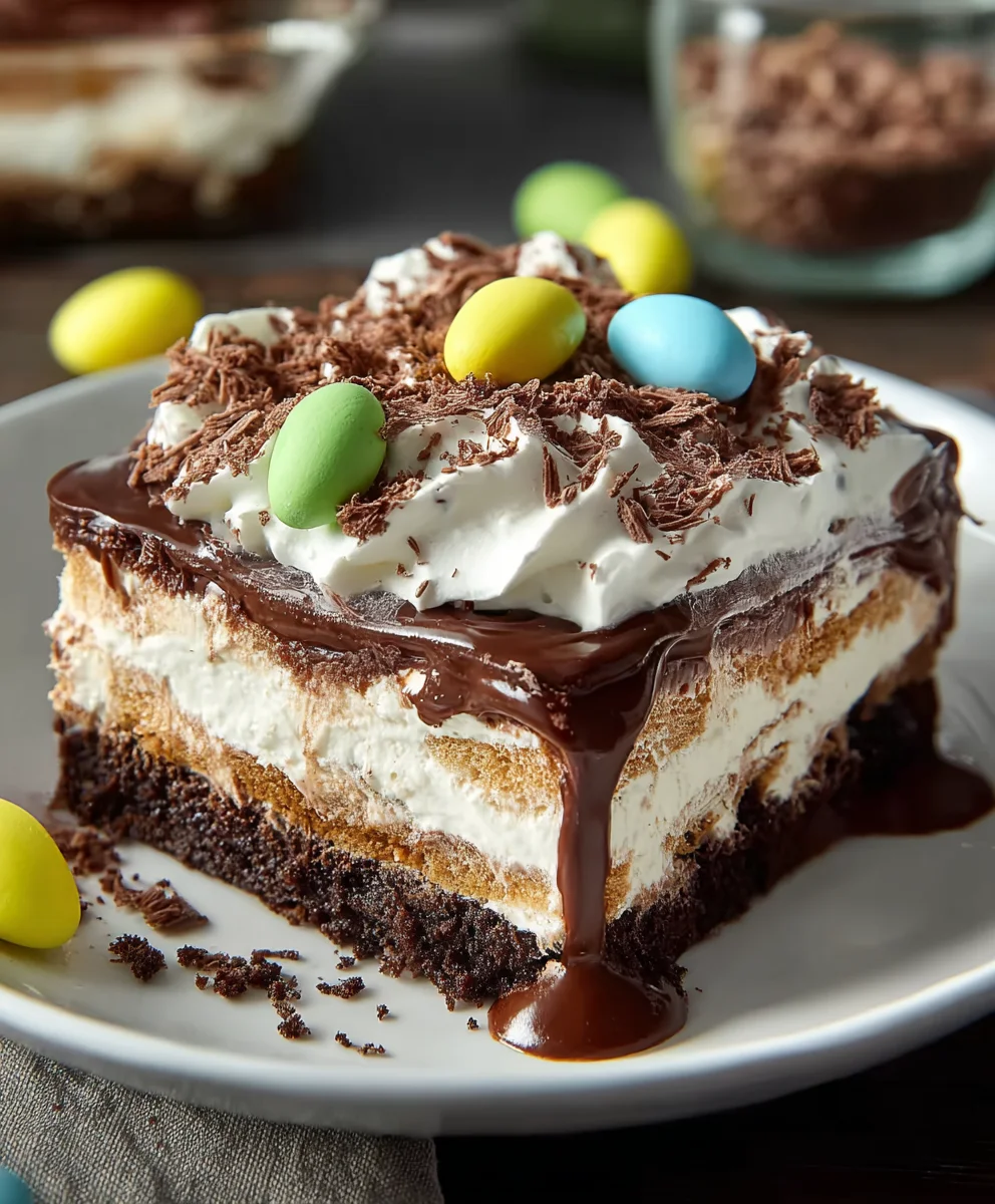 Decadent Easter Chocolate Lasagna Recipe-Easy Dessert