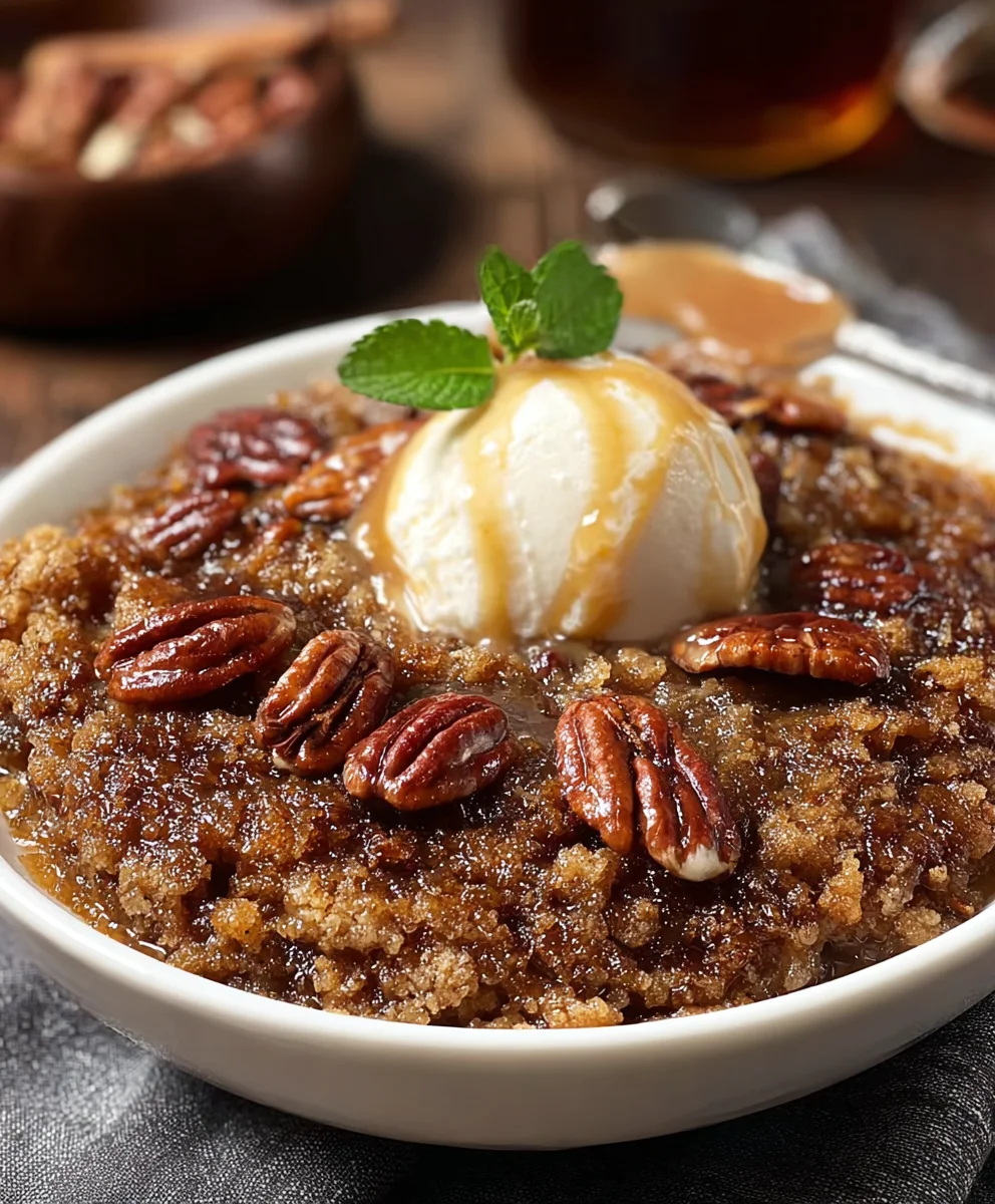 Easy Pecan Pie Cobbler - Delicious Dessert Recipe