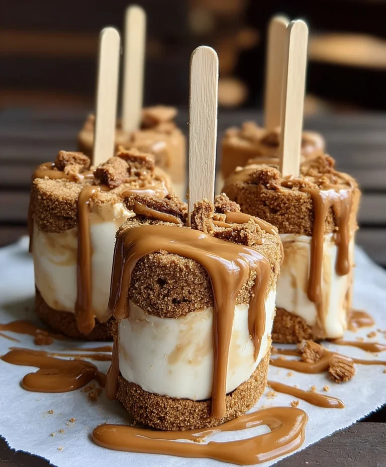 Biscoff Cookie Butter Cheesecake Pops Recipe