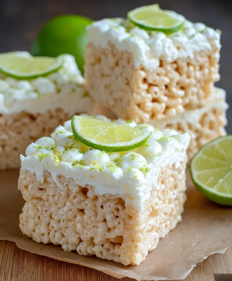 Key Lime Pie Rice Treats – Zesty & Delicious Dessert