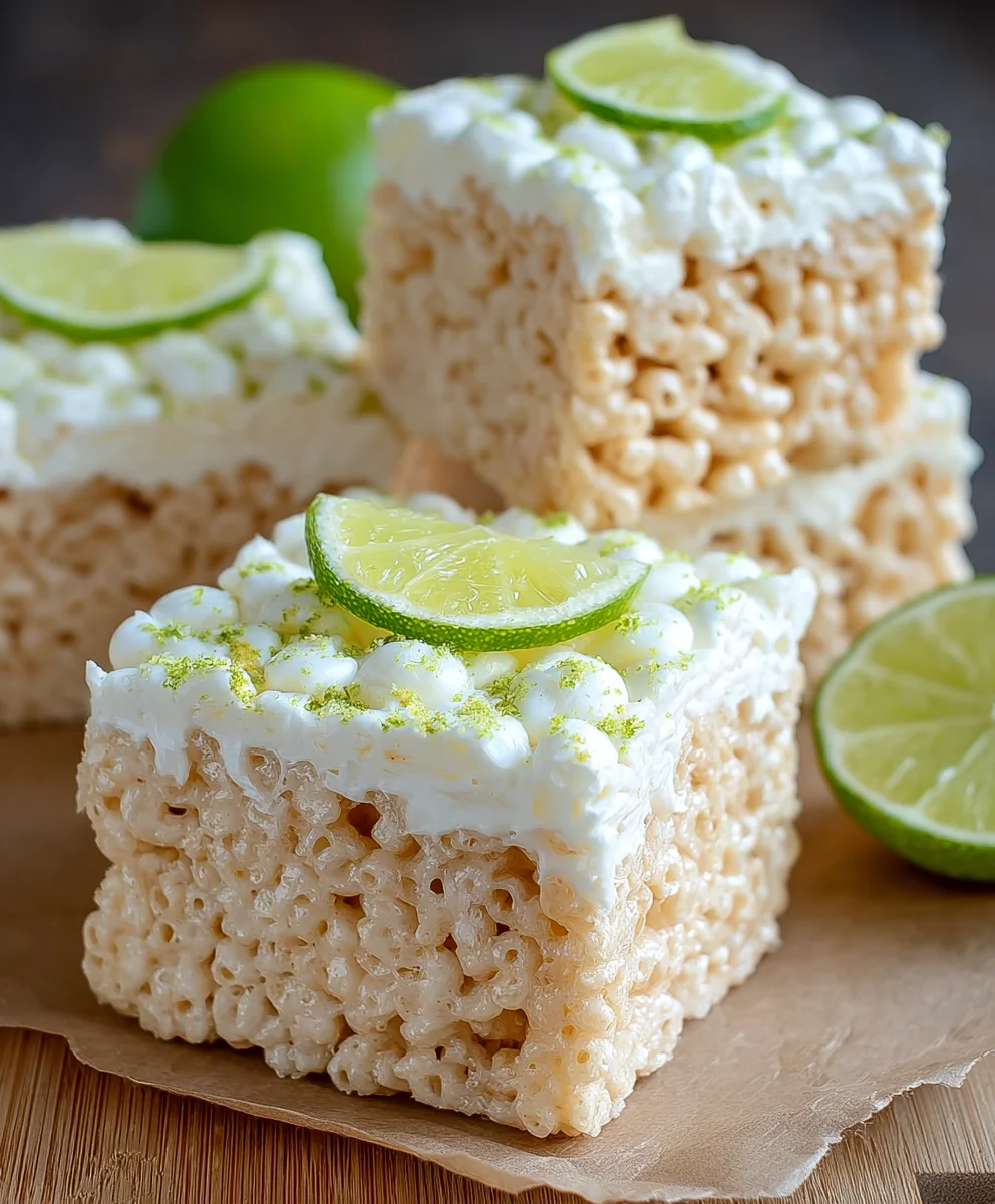 Key Lime Pie Rice Treats - Zesty & Delicious Dessert