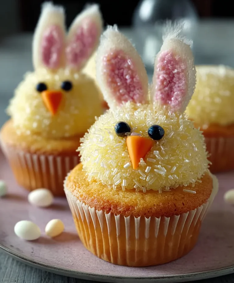 Easter Bunny Chick Cupcakes-Cute & Easy Recipe
