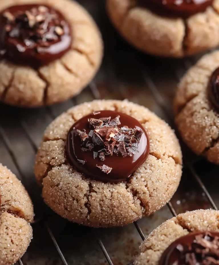 Nutella Thumbprint Cookies-Easy Delicious Recipe