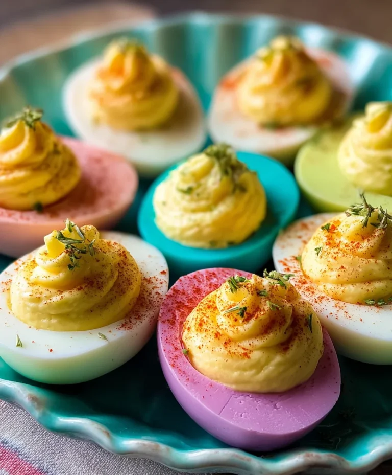 Vibrant Deviled Eggs-Party Perfect Colors