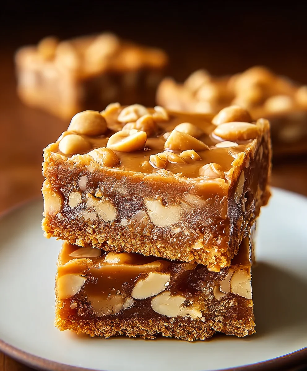 Gooey Butterscotch Nut Bars-Easy Homemade Treat