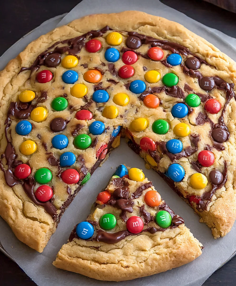 M&M Cookie Pizza Recipe - Delicious Dessert Pizza Fun