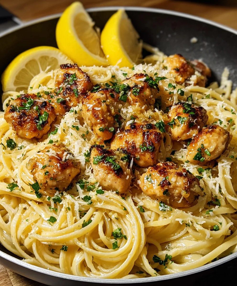 Lemon Parmesan Chicken Linguine Recipe