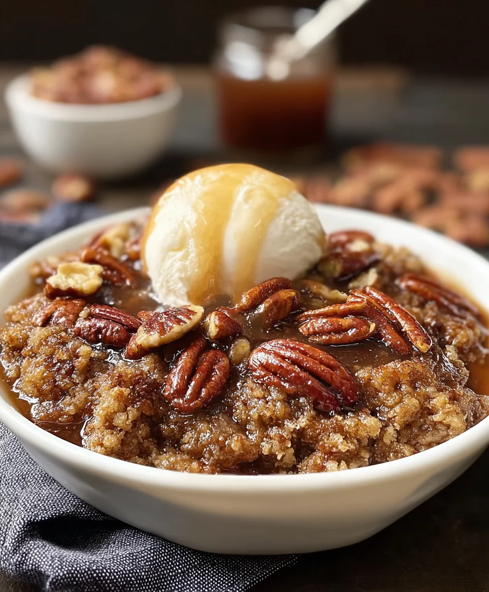 Easy Pecan Pie Cobbler - Delicious Dessert Recipe