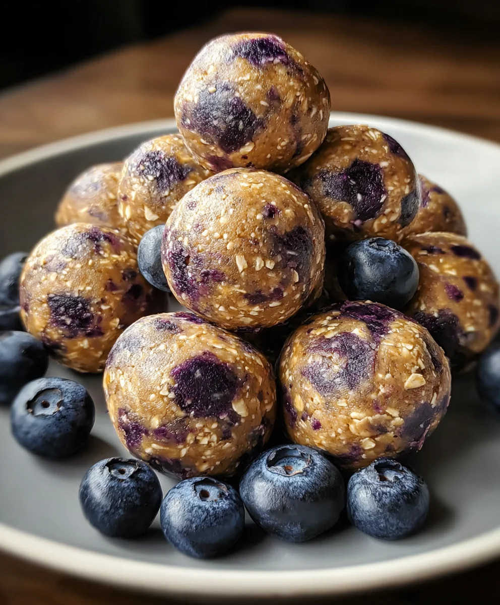 Lemon Blueberry Protein Bites No-Bake Easy Recipe